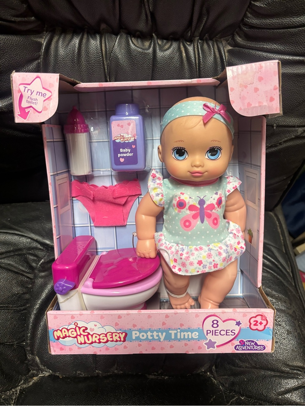 Magic Nursery Potty Time Baby Doll - Pink & Mint Outfit